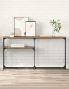 vidaXL Конзолнамаса Старо дърво 145 x 225 x 75 см Инженерна дървесина