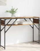vidaXL Конзолнамаса Старо дърво Инженерна дървесина 105x30x75см