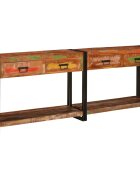 vidaXL Конзолни маси 2 бр. Многоцветен 200 x 33 x 75 см