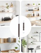 vidaXL Корпус за плаващи рафтове 12 Бежово Ø14 x 210 mm Стомана