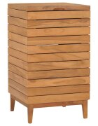 vidaXL Кош за пране 40x40x70 см тиково дърво масив