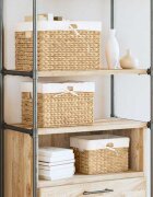 vidaXL Кошници за съхранение 3 бр. Воден хиацинт 35 x 30 x 25 см