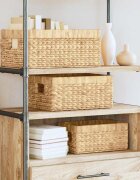 vidaXL Кошници за съхранение 3 бр. Воден хиацинт 40 x 30 x 18 см