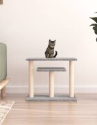 vidaXL Котешки драскалки с платформи светлосив 625 см