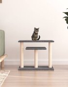 vidaXL Котешки драскалки с платформи тъмносив 625 см