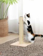 vidaXL Котешки стълб за драскане кремав 22x22x45 см
