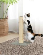 vidaXL Котешки стълб за драскане светлосив 22x22x45 см