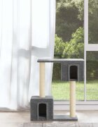 vidaXL Котешко дърво със сизалени стълбове светлосиво 60 см