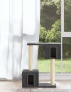 vidaXL Котешко дърво със сизалени стълбове тъмносиво 60 см