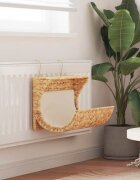 vidaXL Котешко легло с възглавница воден хиацинт 37x20x20 см