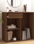 vidaXL Козметичен шкаф кафяв дъб 80x40x75 см инженерно дърво