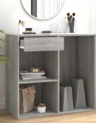 vidaXL Козметичен шкаф Сив сонома 80x40x75 см инженерно дърво