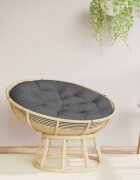 vidaXL Кръгла възглавница антрацит Ø 100 x11 см Оксфорд плат