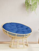 vidaXL Кръгла възглавница кралско синьо Ø 100 x11 см Оксфорд плат