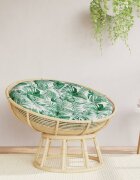 vidaXL Кръгла възглавница на листа Ø 100 x11 см Оксфорд плат