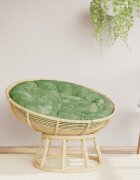 vidaXL Кръгла възглавница на листа Ø 100 x11 см Оксфорд плат