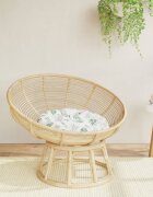 vidaXL Кръгла възглавница на листа Ø 60 x11 см Оксфорд плат