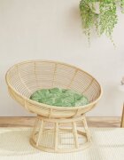 vidaXL Кръгла възглавница на листа Ø 60 x11 см Оксфорд плат