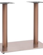 vidaXL Крак за бистро маса месинг 70x40x72 см неръждаема стомана