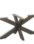 vidaXL Крак за масичка за кафе форма на паяк черен 98x58x(42-43) см стомана