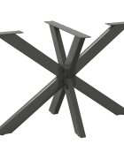 vidaXL Крак за трапезна маса с форма на паяк антрацит 120x68x(72-73) см стомана