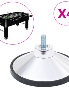 vidaXL Крака за футболна маса 4 бр хром M10