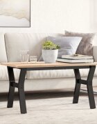 vidaXL Крака за кафе маса Y-рамка 80x40x43 см стомана