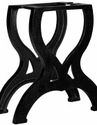 vidaXL Крака за маса за кафе 2 бр X-образни чугун