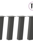 vidaXL Крака за масичка за кафе 4 бр. антрацит 30 см стомана