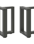 vidaXL Крака за масичка за кафе Т-образни 2 бр. антрацит 28x25x(42-43) см стомана
