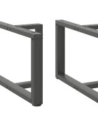 vidaXL Крака за масичка за кафе Т-образни 2 бр. антрацит 60x25x(42-43) см стомана