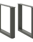 vidaXL Крака за масичка за кафе U-образни 2 бр. антрацит 50x(42-43) см стомана