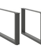 vidaXL Крака за масичка за кафе U-образни 2 бр. антрацит 70 x (42-43) см стомана