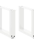 vidaXL Крака за масичка за кафе U-образни 2 бр. бели 40 x (30-31) см стомана