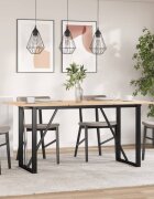 vidaXL Крака за трапезна маса O-рамка 120x60x73 см стомана