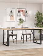 vidaXL Крака за трапезна маса O-рамка 160x80x73 см стомана