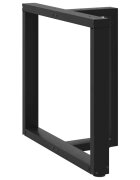 vidaXL Крака за трапезна маса Т-образни 2 бр. черни 70x35x(72-73) см стомана