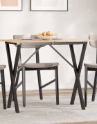 vidaXL Крака за трапезна маса X-рамка 80x40x73 см стомана