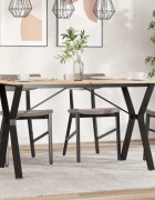 vidaXL Крака за трапезна маса Y-рамка 120x60x73 см стомана