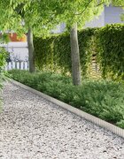 vidaXL Край на Тревата 1000 x 15 x 003 см Поцинкована стомана