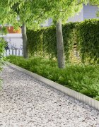 vidaXL Край на Тревата 1000 x 20 x 003 см Поцинкована стомана