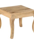 vidaXL Крайна маса 45x45x40 см мангово дърво масив