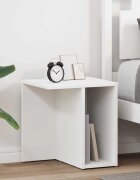 vidaXL Крайна масичка 2 бр. Бяло 37 x 32 x 40 см Инженерна дървесина