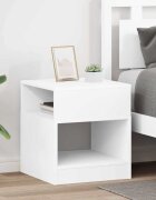 vidaXL Крайна масичка 2 бр. Бяло 405 x 40 x 45 см Инженерна дървесина