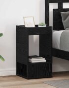 vidaXL Крайна масичка 2 бр. Черния дъб 30 x 30 x 56 см
