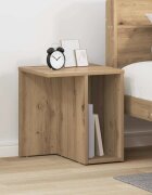 vidaXL Крайна масичка 2 бр. Дъб 37 x 32 x 40 см Инженерна дървесина