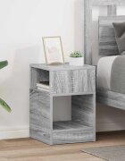 vidaXL Крайна масичка 2 бр. Сив Сонома 305 x 30 x 45 см