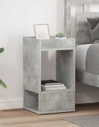 vidaXL Крайна масичка 2 бр. Циментено сиво 30 x 30 x 56 см