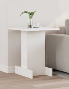 vidaXL Крайна масичка Бяло 445 х 45 х 55 см Инженерна дървесина
