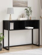vidaXL Крайна масичка Черния дъб 100 x 36 x 75 см Инженерна дървесина